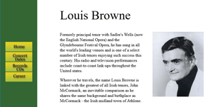 Louis Browne Original Website